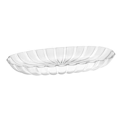 Guzzini Dolcevita 27970142 dienblad ovaal transparant wit parelmoer biologisch kunststof vaatwasser 38 x 19 cm Guzzini Dolcevita 27970142 dienblad ovaal transparant wit parelmoer biologisch kunststof vaatwasser 38 x 19 cm