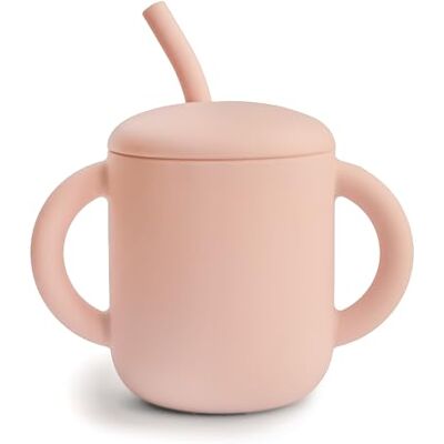 mushie 100% siliconen beker en rietje voor peuters vanaf 6 maanden (blush) mushie 100% siliconen beker en rietje voor peuters vanaf 6 maanden (blush)