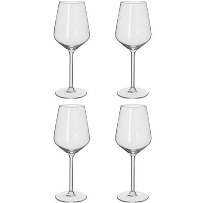 alpina Witte wijnglas, wijnglazen, 4 stuks, steelglas, 38 cl, glaswerk, glas alpina Witte wijnglas, wijnglazen, 4 stuks, steelglas, 38 cl, glaswerk, glas