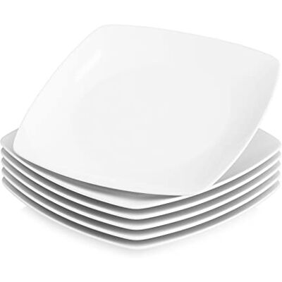 MALACASA , Series Julia, 6-delige set KLEIN plat bord porseleinen dinerbord dinerbord voor 6 personen MALACASA , Series Julia, 6-delige set KLEIN plat bord porseleinen dinerbord dinerbord voor 6 personen