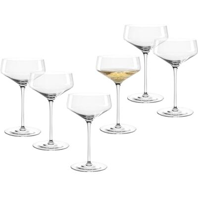 LEONARDO HOME PUCCINI Set van 6 champagneglazen • cocktailglas • champagneglas • klassieke vorm • elegant design • ideaal voor aperitief en dessert • vaatwasmachinebestendig • 350 ml LEONARDO HOME PUCCINI Set van 6 champagneglazen • cocktailglas • champagneglas • klassieke vorm • elegant design • ideaal voor aperitief en dessert • vaatwasmachinebestendig • 350 ml