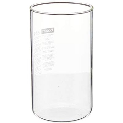 Bodum 01-10945-10 Spare Beaker Reserveglas zonder schenktuit voor koffiezetapparaat 1 l Bodum 01-10945-10 Spare Beaker Reserveglas zonder schenktuit voor koffiezetapparaat 1 l