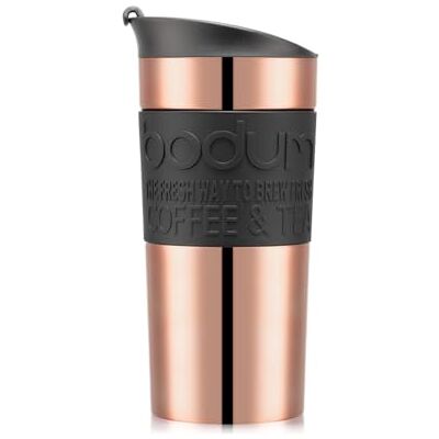 Bodum 11068-18S Reisbeker, vacuüm, 0,35 liter, klapdeksel, koper Bodum 11068-18S Reisbeker, vacuüm, 0,35 liter, klapdeksel, koper