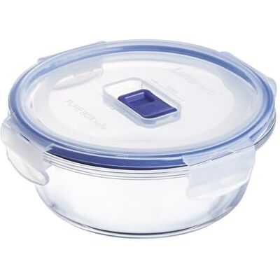 Luminarc Pure Box Active glazen container, rond, luchtdicht, 14 x 6 x 6,6 cm, 67 cl, tweekleurig Luminarc Pure Box Active glazen container, rond, luchtdicht, 14 x 6 x 6,6 cm, 67 cl, tweekleurig