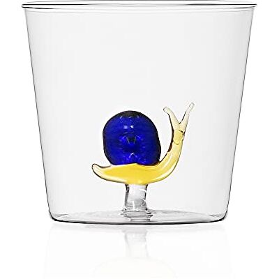 Ichendorf Milano Esc glas borosilicaatglas, modern Italiaans design, glas met figuur, 8 x 8,5 cm Ichendorf Milano Esc glas borosilicaatglas, modern Italiaans design, glas met figuur, 8 x 8,5 cm