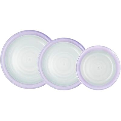 Quid Kaleido Tafelservies, keramiek, 18-delig, 6 personen, paars Quid Kaleido Tafelservies, keramiek, 18-delig, 6 personen, paars