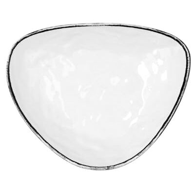 Quid Select Filo melamine driehoekige borden 26 x 21 x 5,9 cm wit zwart Quid Select Filo melamine driehoekige borden 26 x 21 x 5,9 cm wit zwart