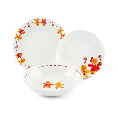 Excelsa Ginger Boy & Girl serviesset 18-delig Excelsa Ginger Boy & Girl serviesset 18-delig