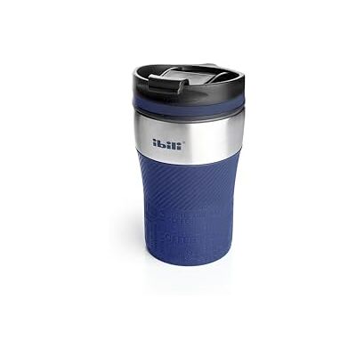IBILI Sport Zafiro dubbelwandige beker, 260 ml, roestvrij staal, luchtdicht, blauw IBILI Sport Zafiro dubbelwandige beker, 260 ml, roestvrij staal, luchtdicht, blauw