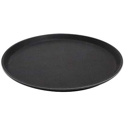 APS Gastroblad zwart van glas met antislip oppervlak, Ø 35,5 x hoogte 2 cm, zwart APS Gastroblad zwart van glas met antislip oppervlak, Ø 35,5 x hoogte 2 cm, zwart