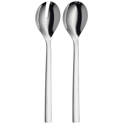 WMF Nuova 1291416040 Saladecouvert 30cm, 2-delig, Saladevork & lepel, Cromargan®, Vaatwasmachinebestendig, Geschenkverpakking WMF Nuova 1291416040 Saladecouvert 30cm, 2-delig, Saladevork & lepel, Cromargan®, Vaatwasmachinebestendig, Geschenkverpakking
