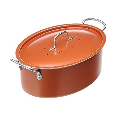 Moneta Ovaal pan met antiaanbaklaag, 28 cm, met deksel Moneta Ovaal pan met antiaanbaklaag, 28 cm, met deksel