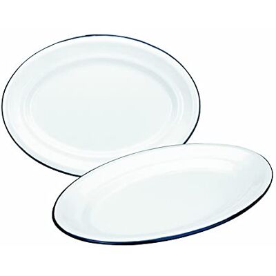 IBILI 903930 ovenschaal, ovaal, geëmailleerd staal, 30 x 20 cm, wit IBILI 903930 ovenschaal, ovaal, geëmailleerd staal, 30 x 20 cm, wit