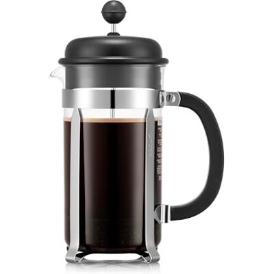 Bodum Koffiezetapparaat CAFFETTIERA 1918-01 (French Press-systeem, permanent filter van roestvrij staal, 1,0 l, zwart Bodum Koffiezetapparaat CAFFETTIERA 1918-01 (French Press-systeem, permanent filter van roestvrij staal, 1,0 l, zwart