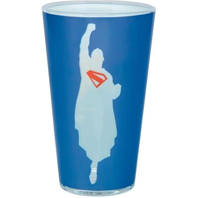 Paladone Superman Drinkglas, 440 ml, officieel gelicentieerd DC Comics voor superheldenfans, grappig cadeau, filmproduct Paladone Superman Drinkglas, 440 ml, officieel gelicentieerd DC Comics voor superheldenfans, grappig cadeau, filmproduct