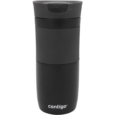 Contigo Byron Snapseal Thermosbeker van roestvrij staal met gemakkelijk te reinigen BPA-vrij deksel, 470 ml, matzwart Contigo Byron Snapseal Thermosbeker van roestvrij staal met gemakkelijk te reinigen BPA-vrij deksel, 470 ml, matzwart