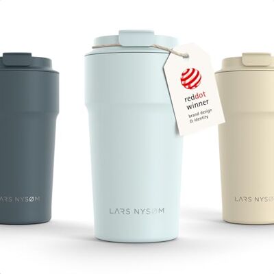 LARS NYSØM Thermosbeker voor koffie, 500 ml, reisbeker, thermosbeker voor Thermo Coffee Mug to go 4 uur warm en 8 uur koud thermobeker voor koffie op reis thermobeker van roestvrij staal LARS NYSØM Thermosbeker voor koffie, 500 ml, reisbeker, thermosbeker voor Thermo Coffee Mug to go 4 uur warm en 8 uur koud thermobeker voor koffie op reis thermobeker van roestvrij staal