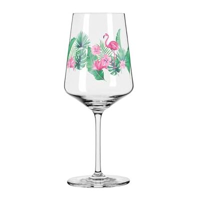 RITZENHOFF 2931014 aperitiefglas 500 ml serie Sommertau motief nr. 14 met kleurrijke flamingo Made in Germany RITZENHOFF 2931014 aperitiefglas 500 ml serie Sommertau motief nr. 14 met kleurrijke flamingo Made in Germany