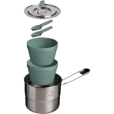 Stanley Wildfare Go Two Bowl Cook Set 1,1 l/1,25QT geïsoleerde theepot AS1009997020 Stanley Wildfare Go Two Bowl Cook Set 1,1 l/1,25QT geïsoleerde theepot AS1009997020