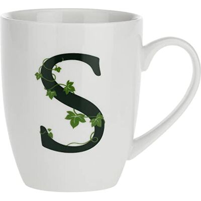 LA PORCELLANA BIANCA la Porcellana Mug Lettre S Porcelaine Blanc 12 x 12 x 3 cm LA PORCELLANA BIANCA la Porcellana Mug Lettre S Porcelaine Blanc 12 x 12 x 3 cm