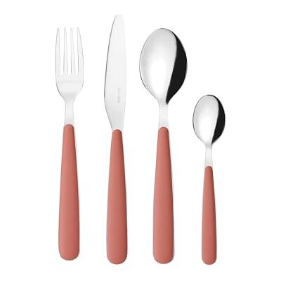Guzzini POP bestekset met 24 stuks – terracotta – 127500264 Guzzini POP bestekset met 24 stuks – terracotta – 127500264