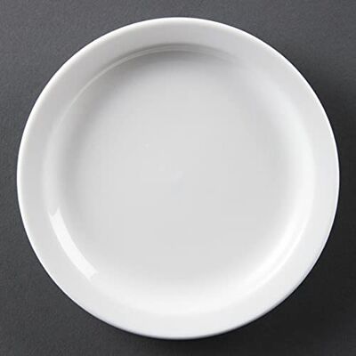 Olympia White Ware serveerborden van porselein, smal, 150 mm, 12 stuks Olympia White Ware serveerborden van porselein, smal, 150 mm, 12 stuks