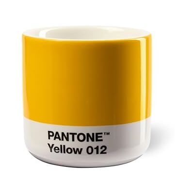 Copenhagen Design Pantone 012 C porseleinen thermobeker voor macchiato, geel Copenhagen Design Pantone 012 C porseleinen thermobeker voor macchiato, geel