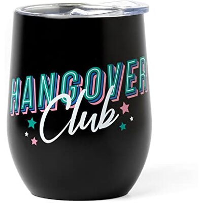 Legami 325 ml thermoglas, Hot & Cold, Ø 9 cm, van dubbellaags roestvrij staal en kunststof, hangover thema, herbruikbaar, luchtdichte sluiting met rietjesgat, licht, duurzaam Legami 325 ml thermoglas, Hot & Cold, Ø 9 cm, van dubbellaags roestvrij staal en kunststof, hangover thema, herbruikbaar, luchtdichte sluiting met rietjesgat, licht, duurzaam