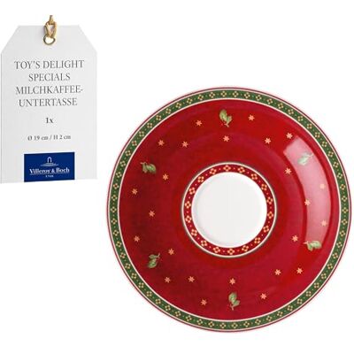 Villeroy & Boch – Toy's Delight Specials koffieschotel met melk, onderzetter, klein porseleinen bord, kerstservies, 19 cm Ø, vaatwasser- en magnetronbestendig Villeroy & Boch – Toy's Delight Specials koffieschotel met melk, onderzetter, klein porseleinen bord, kerstservies, 19 cm Ø, vaatwasser- en magnetronbestendig