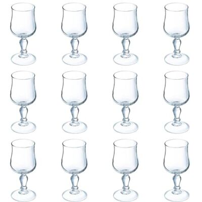 Arcoroc Normandië gehard glas met voet, 24 cl Arcoroc Normandië gehard glas met voet, 24 cl