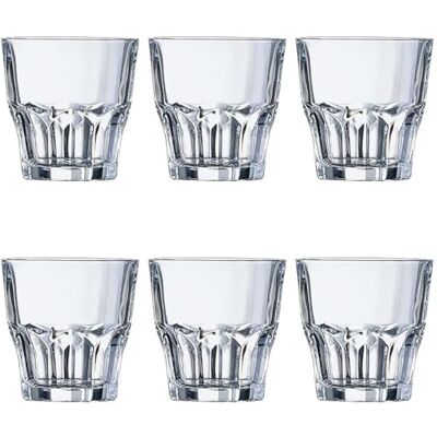 Arcoroc J2611 Mok Granity, gehard glas, transparant, 20 cl, 6 stuks Arcoroc J2611 Mok Granity, gehard glas, transparant, 20 cl, 6 stuks