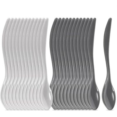 com-four ® 24 x BPA-vrije herbruikbare kunststof eierlepels com-four ® 24 x BPA-vrije herbruikbare kunststof eierlepels