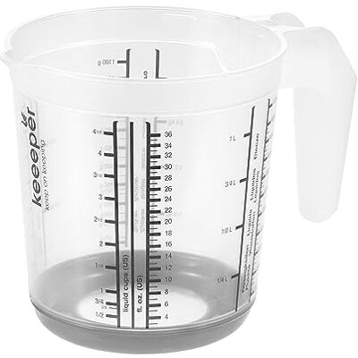 keeeper Doseerkan met antislipfunctie, 1 l, Massimo, Nordic Grey keeeper Doseerkan met antislipfunctie, 1 l, Massimo, Nordic Grey