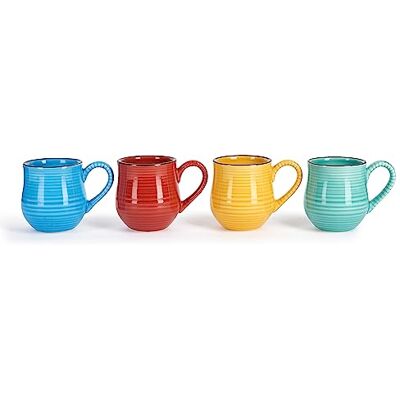 La Cafetière La Koffiezetapparaat Mysa Brights espressokopjes, 4 stuks, keramiek, blauw La Cafetière La Koffiezetapparaat Mysa Brights espressokopjes, 4 stuks, keramiek, blauw