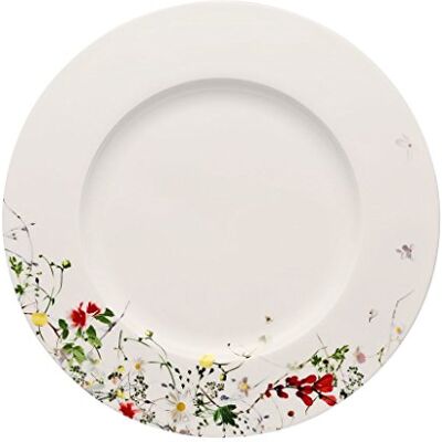 Rosenthal Brillance Wilde Bloemen Porselein Bord met Vleugel Veelkleurig 28 cm Rosenthal Brillance Wilde Bloemen Porselein Bord met Vleugel Veelkleurig 28 cm