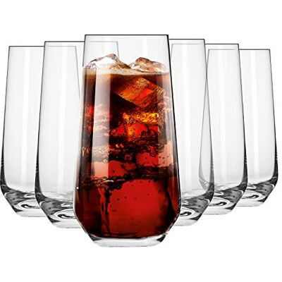 Krosno Hoog Water Sap Drinkglazen Set van 6 480 ML Splendour Collectie Hiball & Tumbler Crystal Glass Perfect voor Thuis, Restaurants en Feesten Vaatwasser Veilig Krosno Hoog Water Sap Drinkglazen Set van 6 480 ML Splendour Collectie Hiball & Tumbler Crystal Glass Perfect voor Thuis, Restaurants en Feesten Vaatwasser Veilig