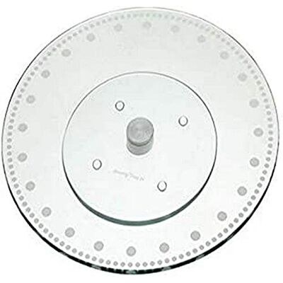 KitchenCraft Draaibare taartstandaard / draaiplateau van glas, geschenkdoos, 30 cm KitchenCraft Draaibare taartstandaard / draaiplateau van glas, geschenkdoos, 30 cm