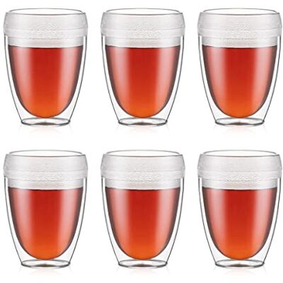 Bodum 11849-10SA-12 – PAVINA OUTDOOR – set van 6 dubbelwandige bekers van kunststof, SAN – 0,35 l Bodum 11849-10SA-12 – PAVINA OUTDOOR – set van 6 dubbelwandige bekers van kunststof, SAN – 0,35 l