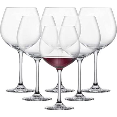 Schott Zwiesel Classico Bourgondië beker (set van 6), bordeauxrode wijnglazen, rode wijnglazen, vaatwasmachinebestendig Tritan-glas, gemaakt in Duitsland (art. 123655) Schott Zwiesel Classico Bourgondië beker (set van 6), bordeauxrode wijnglazen, rode wijnglazen, vaatwasmachinebestendig Tritan-glas, gemaakt in Duitsland (art. 123655)