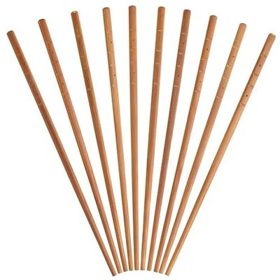KitchenCraft Aromawelt Houten eetstokjes Japanse stijl, 24 cm, bruin, 10 stuks KitchenCraft Aromawelt Houten eetstokjes Japanse stijl, 24 cm, bruin, 10 stuks