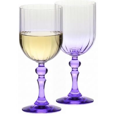 Krosno Wijnglazen, 2 stuks, 300 ml, paarse voet, Bubble Collection Rode wijnglas, wit, rosé, cocktailglas, elegant glas, loodvrij kristal, vaatwasmachinebestendig, cadeau-idee Krosno Wijnglazen, 2 stuks, 300 ml, paarse voet, Bubble Collection Rode wijnglas, wit, rosé, cocktailglas, elegant glas, loodvrij kristal, vaatwasmachinebestendig, cadeau-idee