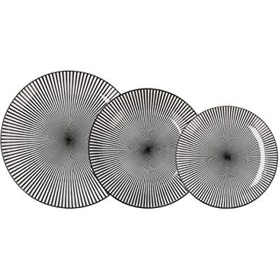 Quid Miami Compleet modern porseleinen servies voor 6 personen (18 stuks) Dinerborden, soepborden, dessertborden Quid Miami Compleet modern porseleinen servies voor 6 personen (18 stuks) Dinerborden, soepborden, dessertborden