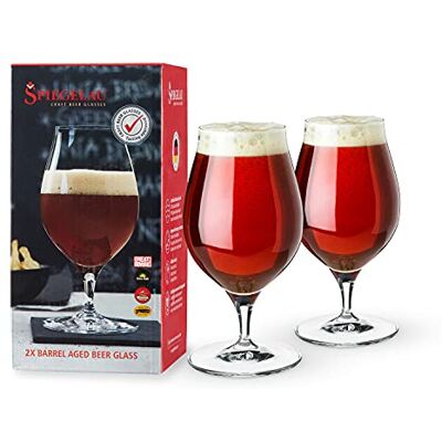 Spiegelau Set van 2 bierglazen in antieke tulpvorm, elegante kristallen glazen voor ambachtelijke bier, stouts, Belgische zuren, cocktails, cadeaus voor mannen, vrijgezellenfeest Spiegelau Set van 2 bierglazen in antieke tulpvorm, elegante kristallen glazen voor ambachtelijke bier, stouts, Belgische zuren, cocktails, cadeaus voor mannen, vrijgezellenfeest