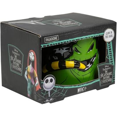 Paladone Meneer Jack Oogie Boogie Glow in the Dark-keramische 3D gesneden mok officieel Disney cadeau voor koffie, thee, warme chocolademelk Paladone Meneer Jack Oogie Boogie Glow in the Dark-keramische 3D gesneden mok officieel Disney cadeau voor koffie, thee, warme chocolademelk