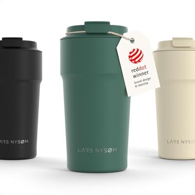 LARS NYSØM Thermosbeker voor koffie, 500 ml, reisbeker, thermosbeker voor Thermo Coffee Mug to go 4 uur warm en 8 uur koud thermobeker voor koffie op reis thermobeker van roestvrij staal LARS NYSØM Thermosbeker voor koffie, 500 ml, reisbeker, thermosbeker voor Thermo Coffee Mug to go 4 uur warm en 8 uur koud thermobeker voor koffie op reis thermobeker van roestvrij staal