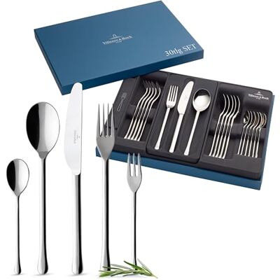 Villeroy & Boch Udine 12-6347-9050 bestekset 30-delig roestvrij staal 18/10 38 x 27 x 6 cm Villeroy & Boch Udine 12-6347-9050 bestekset 30-delig roestvrij staal 18/10 38 x 27 x 6 cm