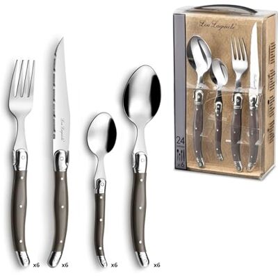 Lou Laguiole Amefa 2511PEPA22C40 24-delige set voor 6 personen Lou Laguiole Amefa 2511PEPA22C40 24-delige set voor 6 personen