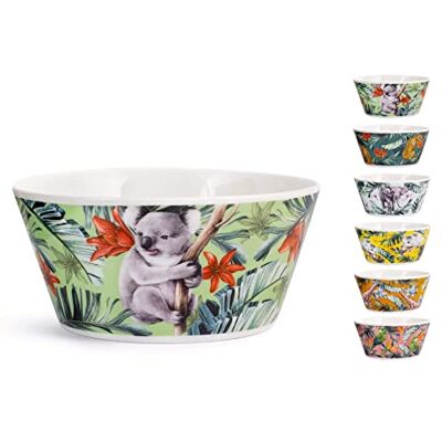 H&H Set van 6 verschillende exotische kommen 14 cm H&H Set van 6 verschillende exotische kommen 14 cm