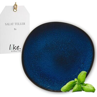 Villeroy & Boch like. by Villeroy and Boch dessertbord, blauw, 23,5 cm, elegant, platte borden van aardewerk, vaatwasmachinebestendig en magnetronbestendig Villeroy & Boch like. by Villeroy and Boch dessertbord, blauw, 23,5 cm, elegant, platte borden van aardewerk, vaatwasmachinebestendig en magnetronbestendig