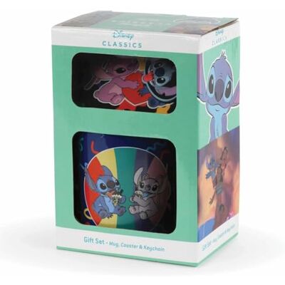 Pyramid Lilo&Stitch geschenkdoos Mok, sleutelhanger en onderzetter officiële licentie Pyramid Lilo&Stitch geschenkdoos Mok, sleutelhanger en onderzetter officiële licentie